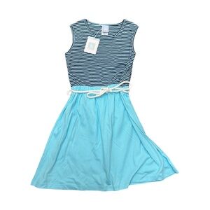NWT Bella Bliss Stripe Sleeveless Dress Girls